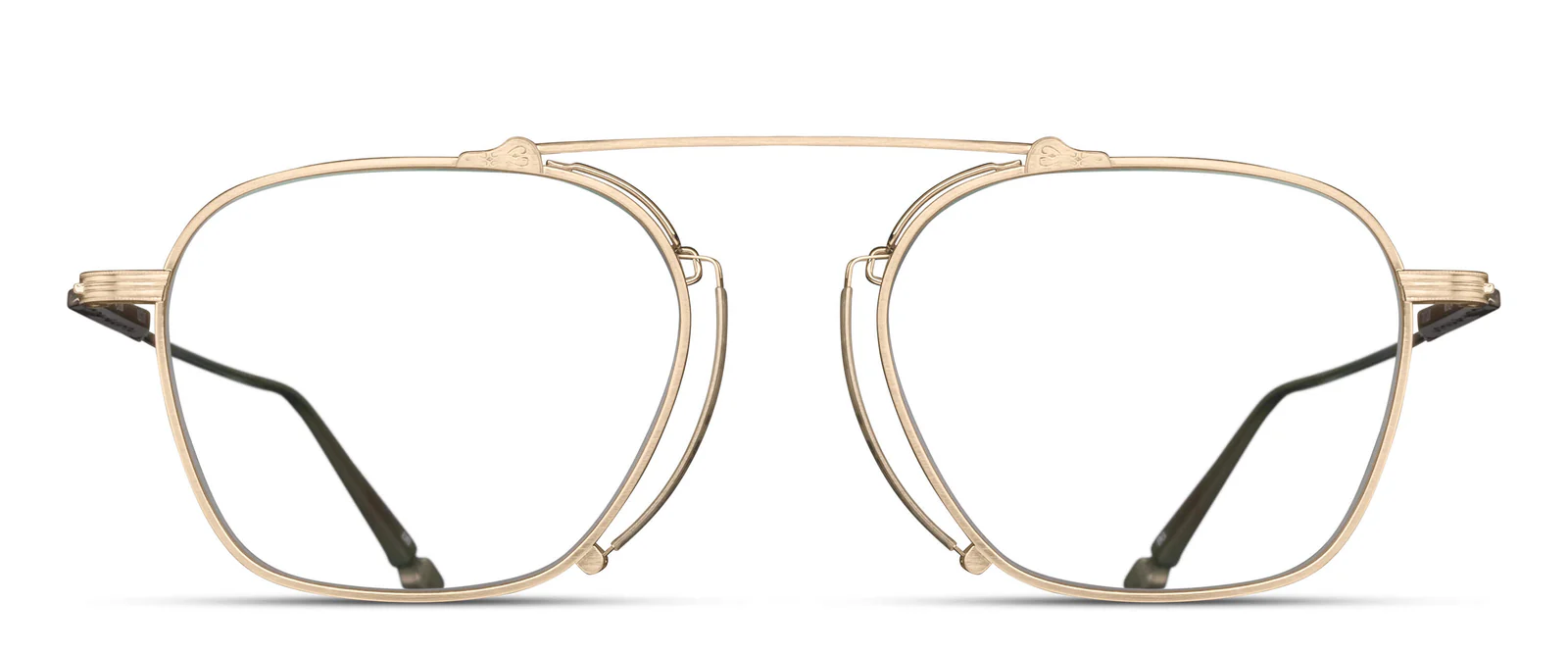 Matsuda M3129 — Black Gold Front